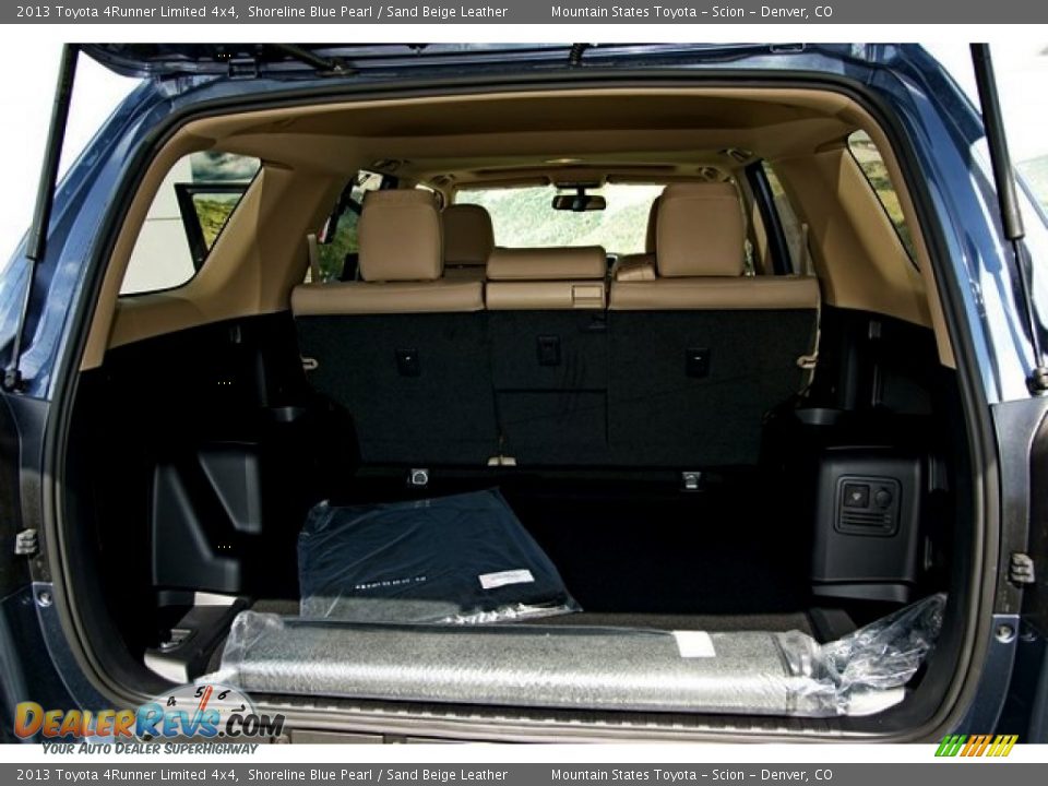 2013 Toyota 4Runner Limited 4x4 Shoreline Blue Pearl / Sand Beige Leather Photo #8