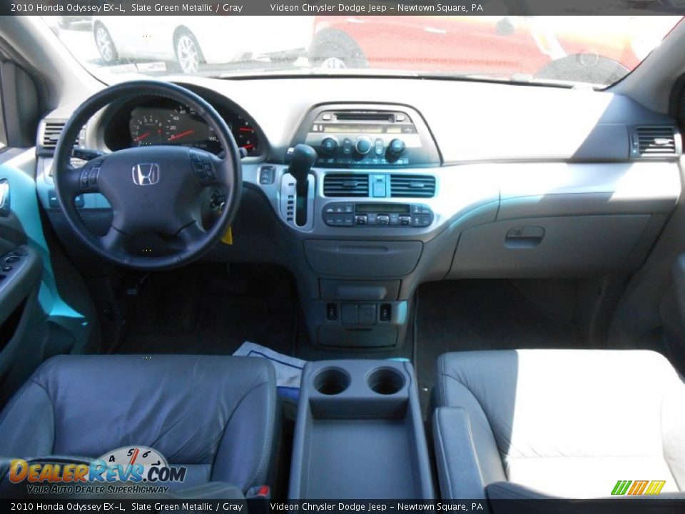 2010 Honda Odyssey EX-L Slate Green Metallic / Gray Photo #17