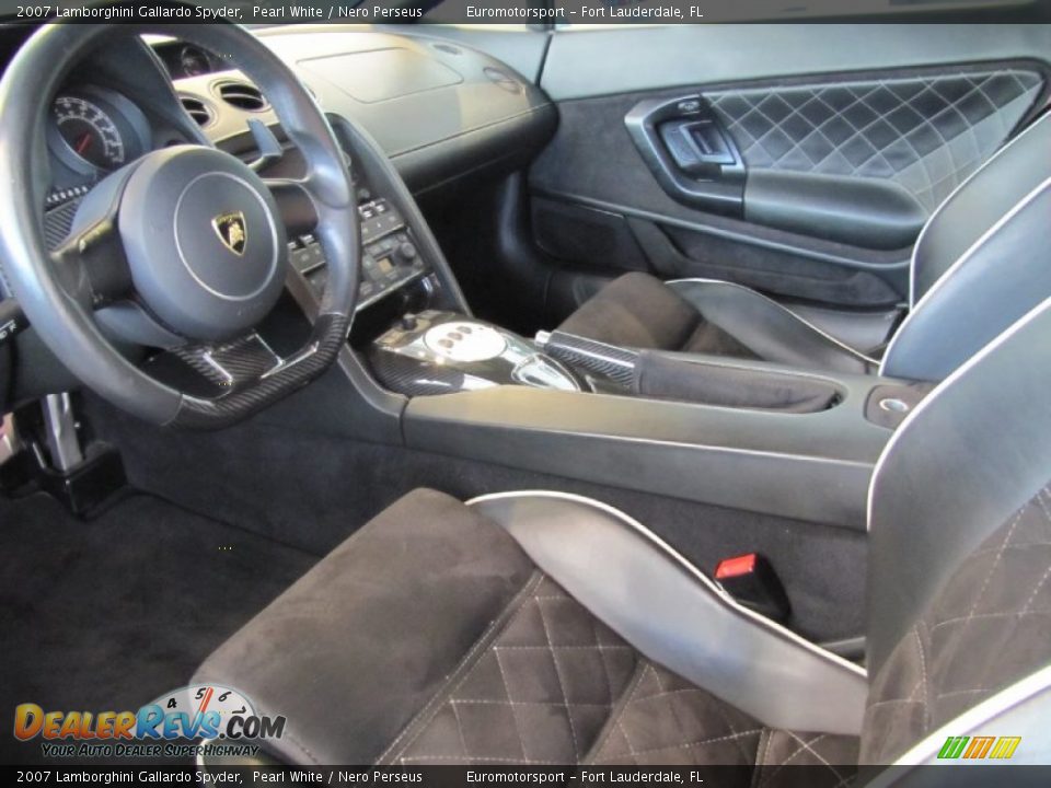 Nero Perseus Interior - 2007 Lamborghini Gallardo Spyder Photo #18
