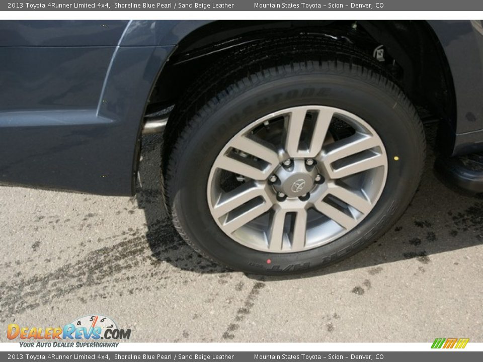 2013 Toyota 4Runner Limited 4x4 Shoreline Blue Pearl / Sand Beige Leather Photo #9
