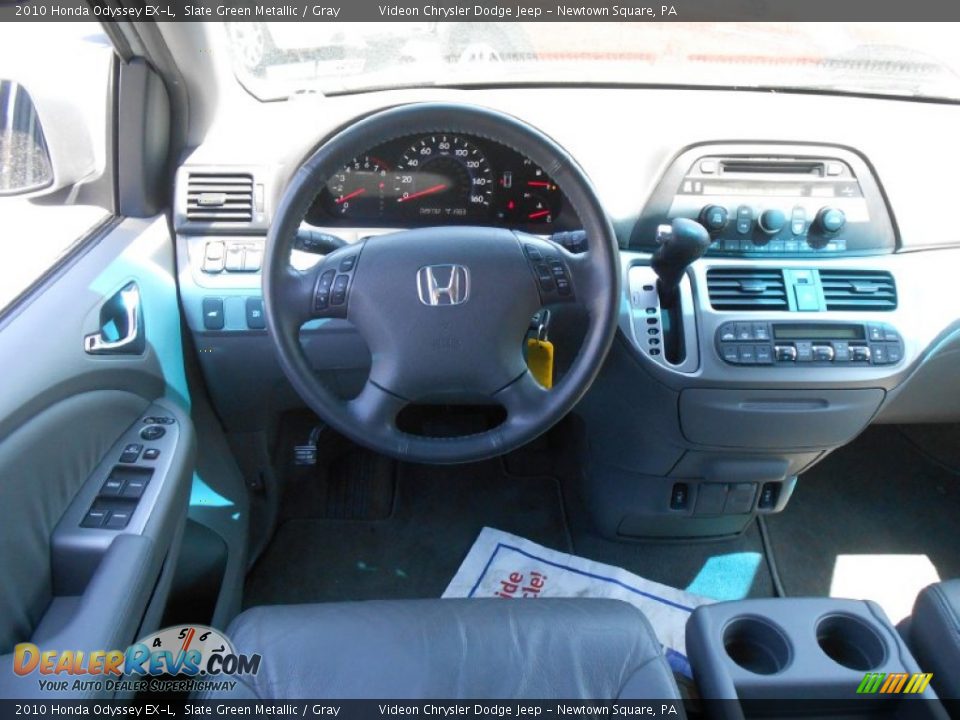 2010 Honda Odyssey EX-L Slate Green Metallic / Gray Photo #18