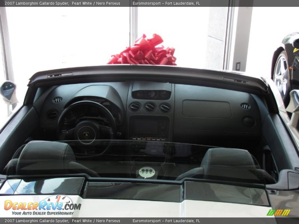 2007 Lamborghini Gallardo Spyder Pearl White / Nero Perseus Photo #21