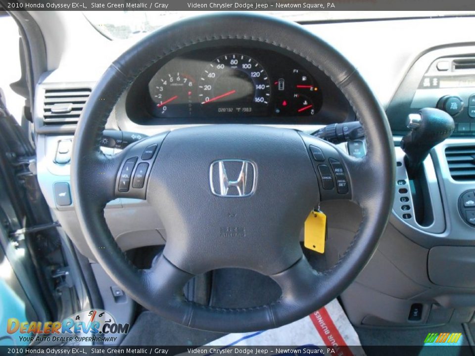 2010 Honda Odyssey EX-L Slate Green Metallic / Gray Photo #23