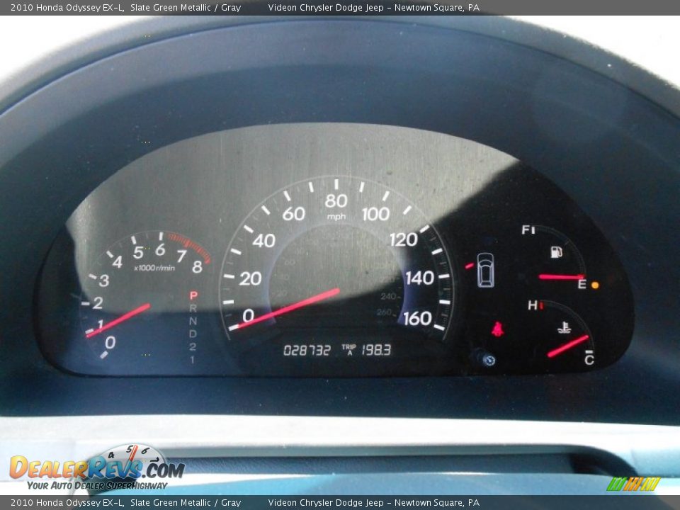 2010 Honda Odyssey EX-L Slate Green Metallic / Gray Photo #24