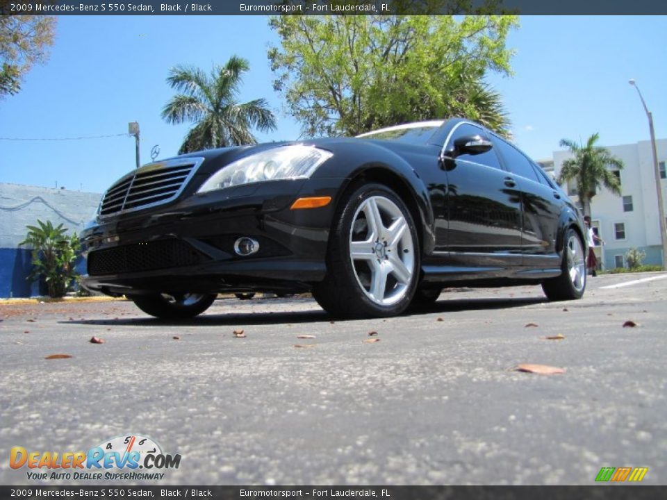 2009 Mercedes-Benz S 550 Sedan Black / Black Photo #5