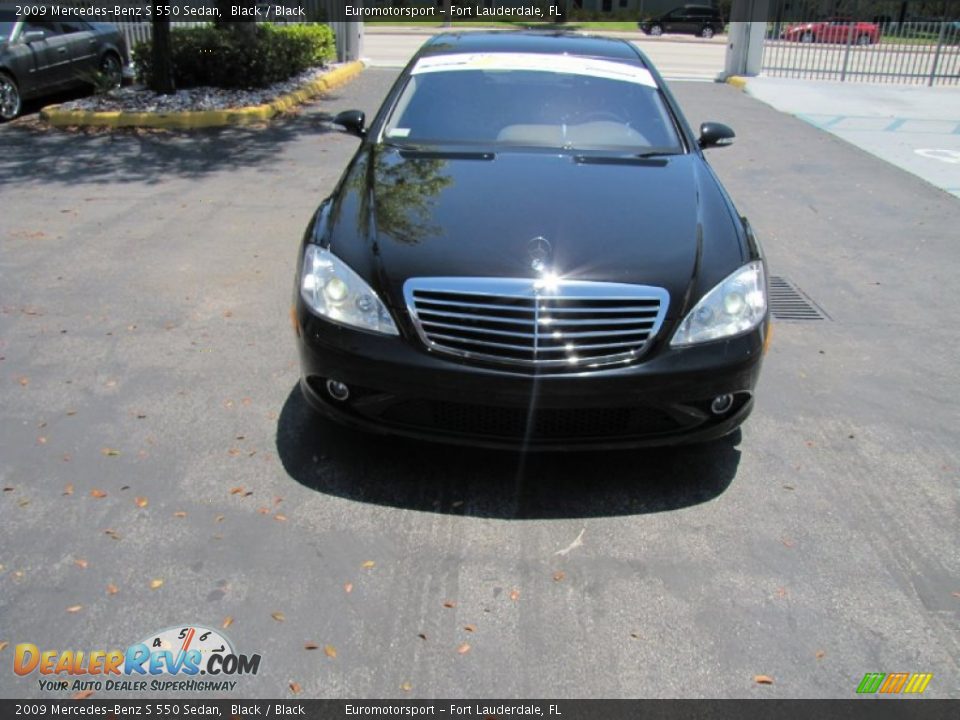 2009 Mercedes-Benz S 550 Sedan Black / Black Photo #6