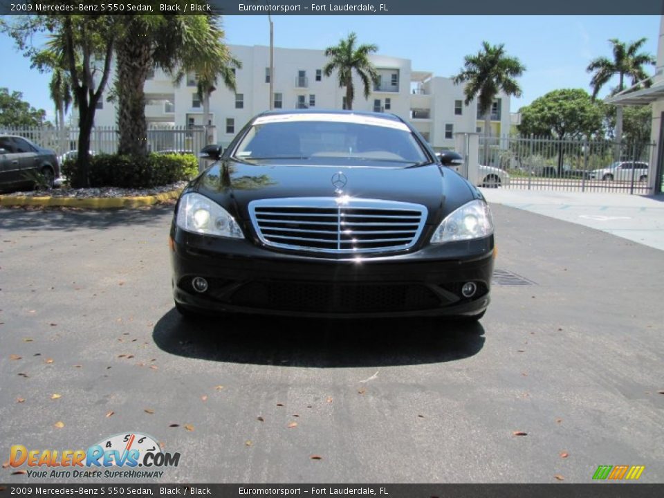 2009 Mercedes-Benz S 550 Sedan Black / Black Photo #7
