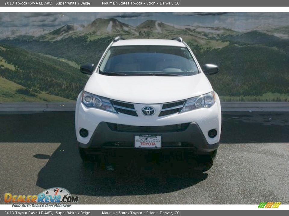 2013 Toyota RAV4 LE AWD Super White / Beige Photo #3