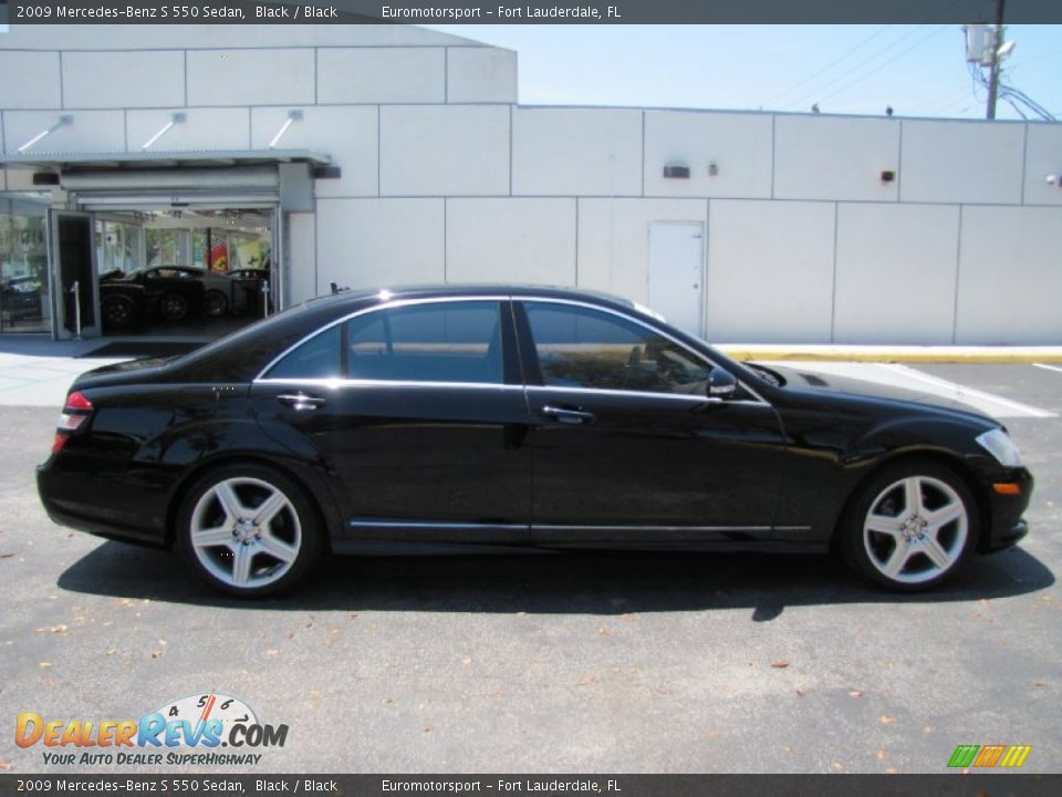 2009 Mercedes-Benz S 550 Sedan Black / Black Photo #10
