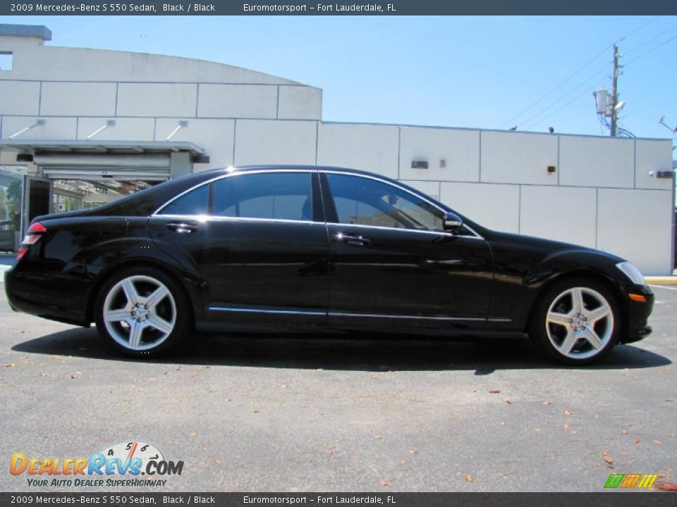 2009 Mercedes-Benz S 550 Sedan Black / Black Photo #11