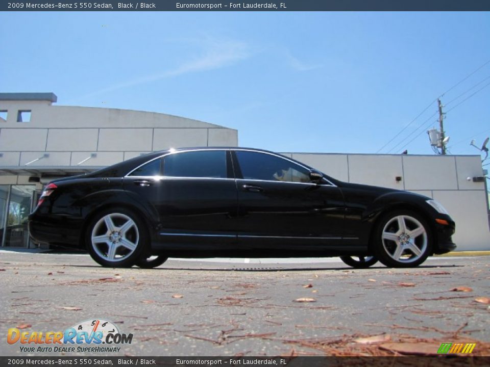 2009 Mercedes-Benz S 550 Sedan Black / Black Photo #12