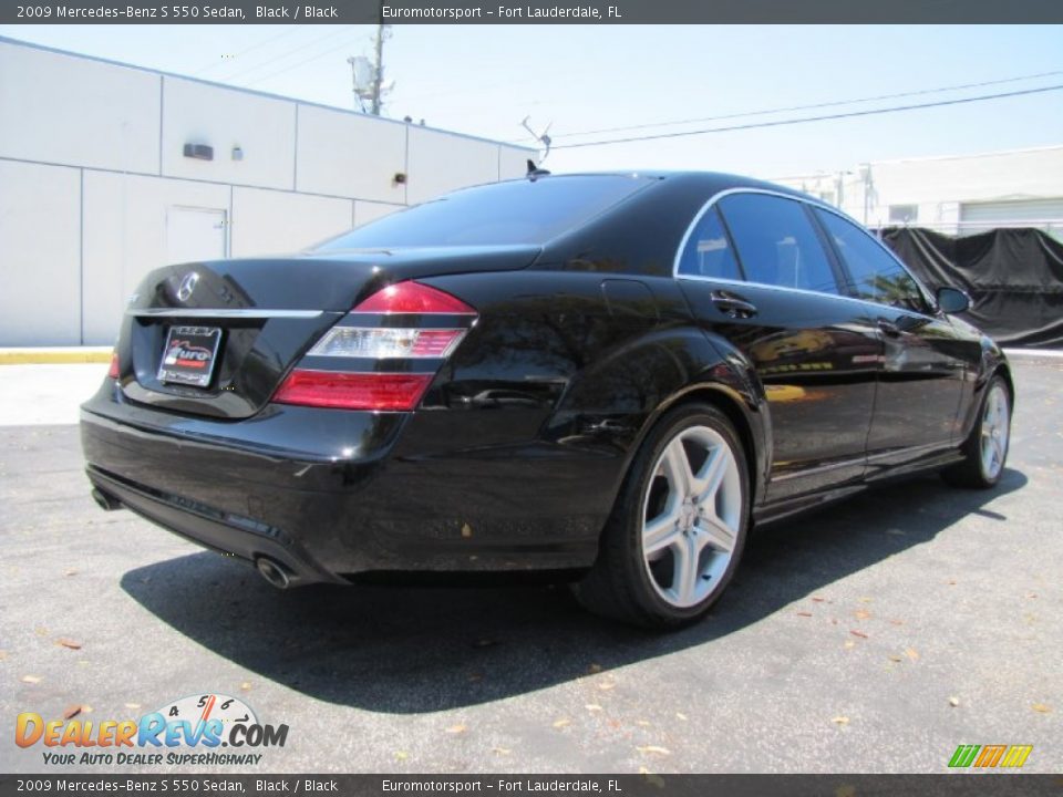 2009 Mercedes-Benz S 550 Sedan Black / Black Photo #14