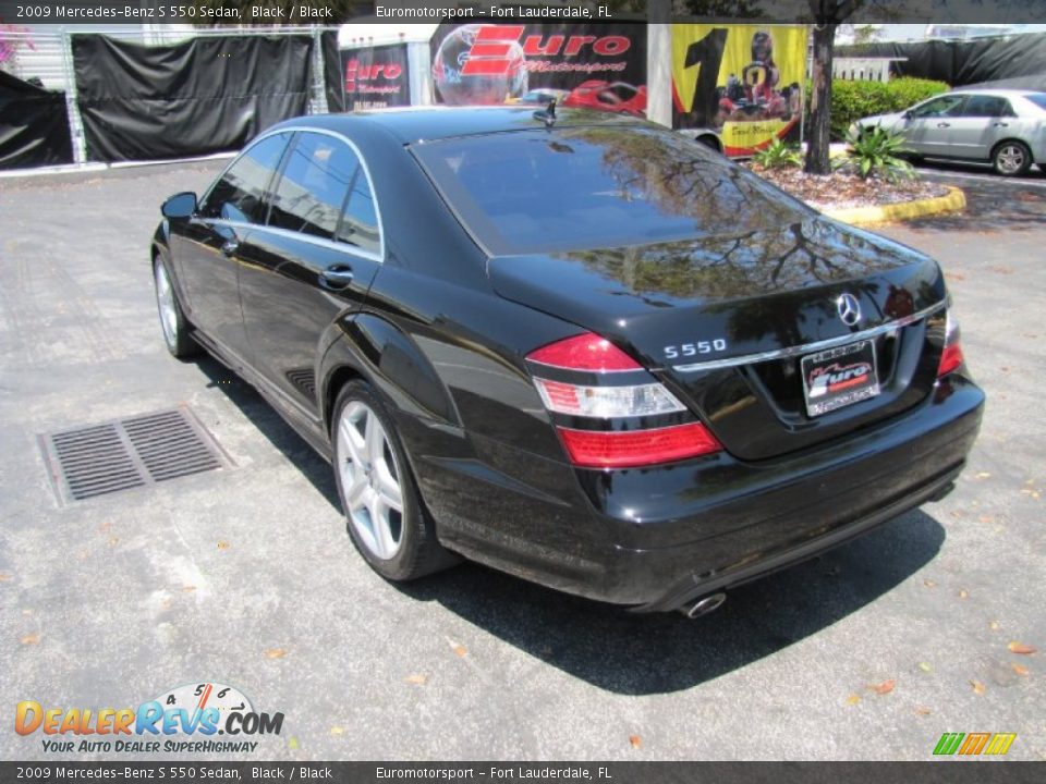 2009 Mercedes-Benz S 550 Sedan Black / Black Photo #17