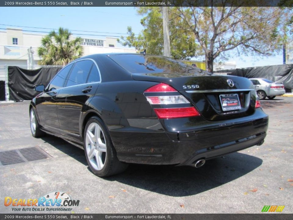 2009 Mercedes-Benz S 550 Sedan Black / Black Photo #18