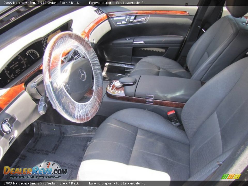2009 Mercedes-Benz S 550 Sedan Black / Black Photo #20