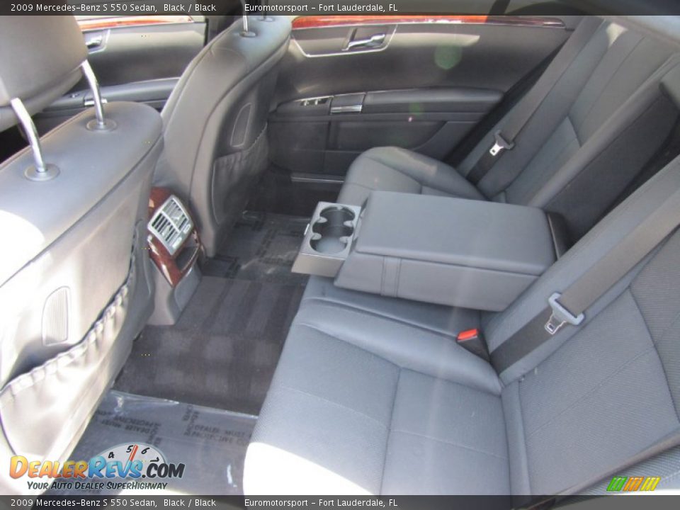 2009 Mercedes-Benz S 550 Sedan Black / Black Photo #22