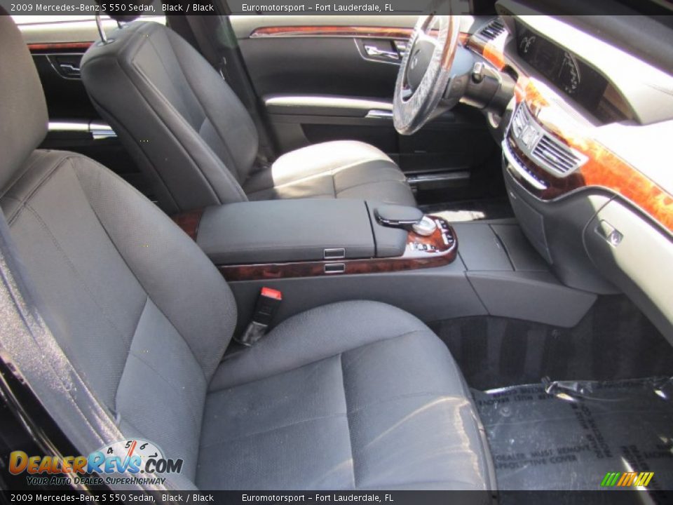 2009 Mercedes-Benz S 550 Sedan Black / Black Photo #24