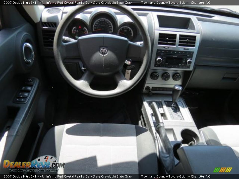 2007 Dodge Nitro SXT 4x4 Inferno Red Crystal Pearl / Dark Slate Gray/Light Slate Gray Photo #5