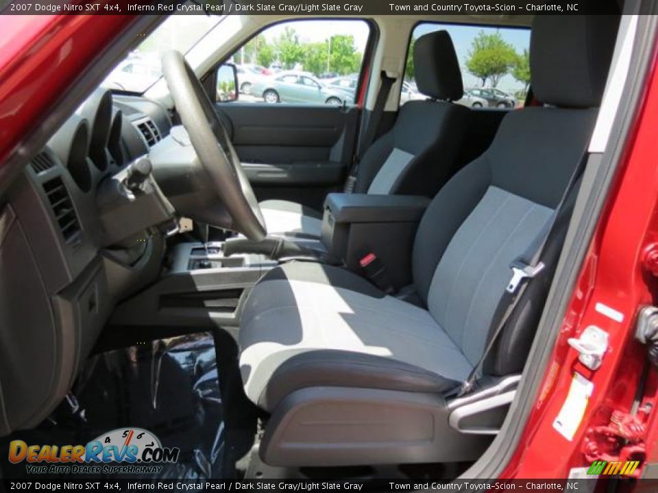 2007 Dodge Nitro SXT 4x4 Inferno Red Crystal Pearl / Dark Slate Gray/Light Slate Gray Photo #8