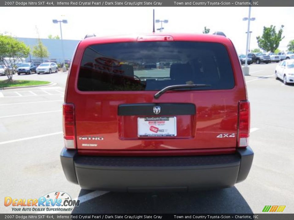 2007 Dodge Nitro SXT 4x4 Inferno Red Crystal Pearl / Dark Slate Gray/Light Slate Gray Photo #27