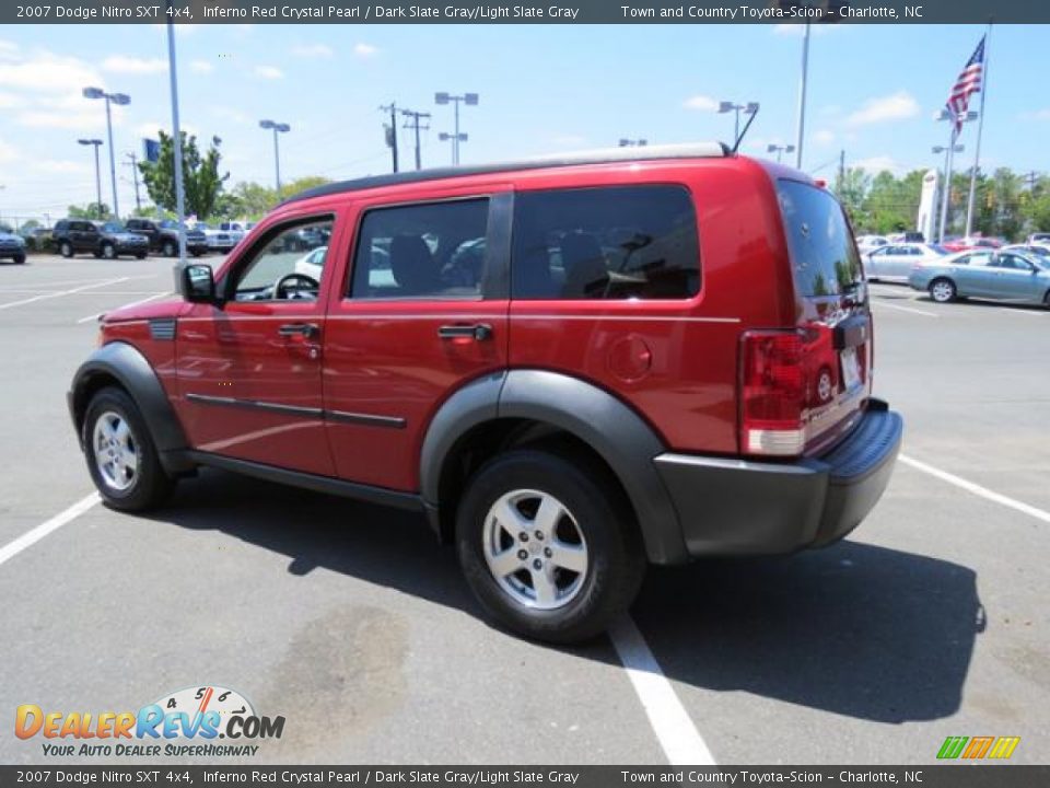 2007 Dodge Nitro SXT 4x4 Inferno Red Crystal Pearl / Dark Slate Gray/Light Slate Gray Photo #28