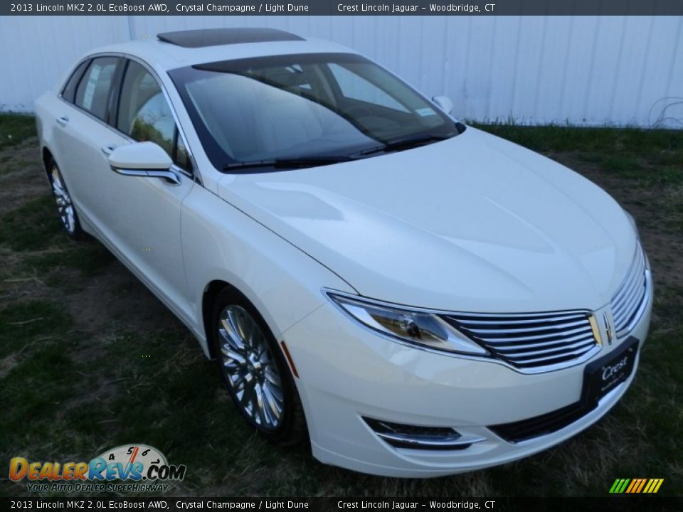 2013 Lincoln MKZ 2.0L EcoBoost AWD Crystal Champagne / Light Dune Photo #2