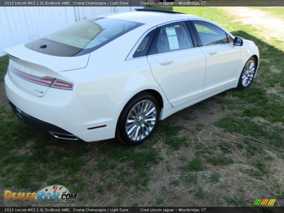 2013 Lincoln MKZ 2.0L EcoBoost AWD Crystal Champagne / Light Dune Photo #3