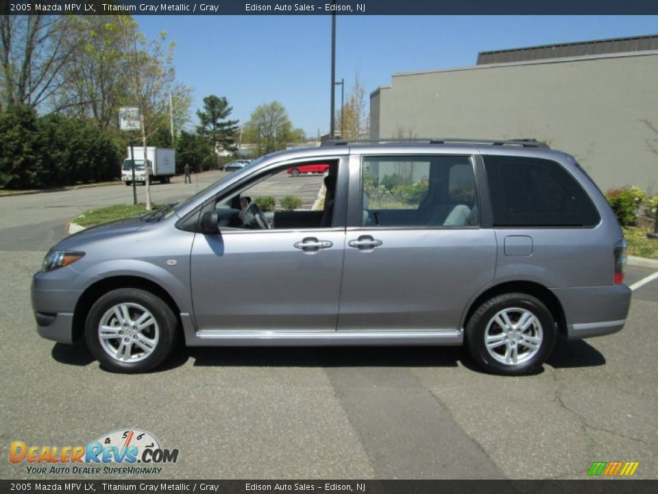 2005 Mazda MPV LX Titanium Gray Metallic / Gray Photo #3