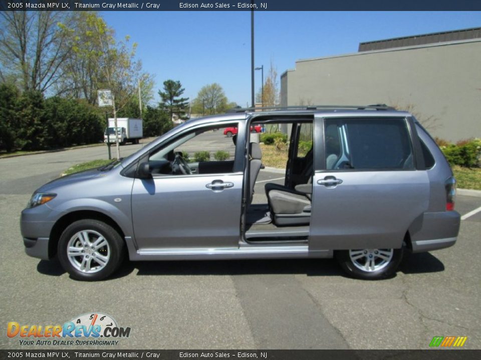 2005 Mazda MPV LX Titanium Gray Metallic / Gray Photo #4