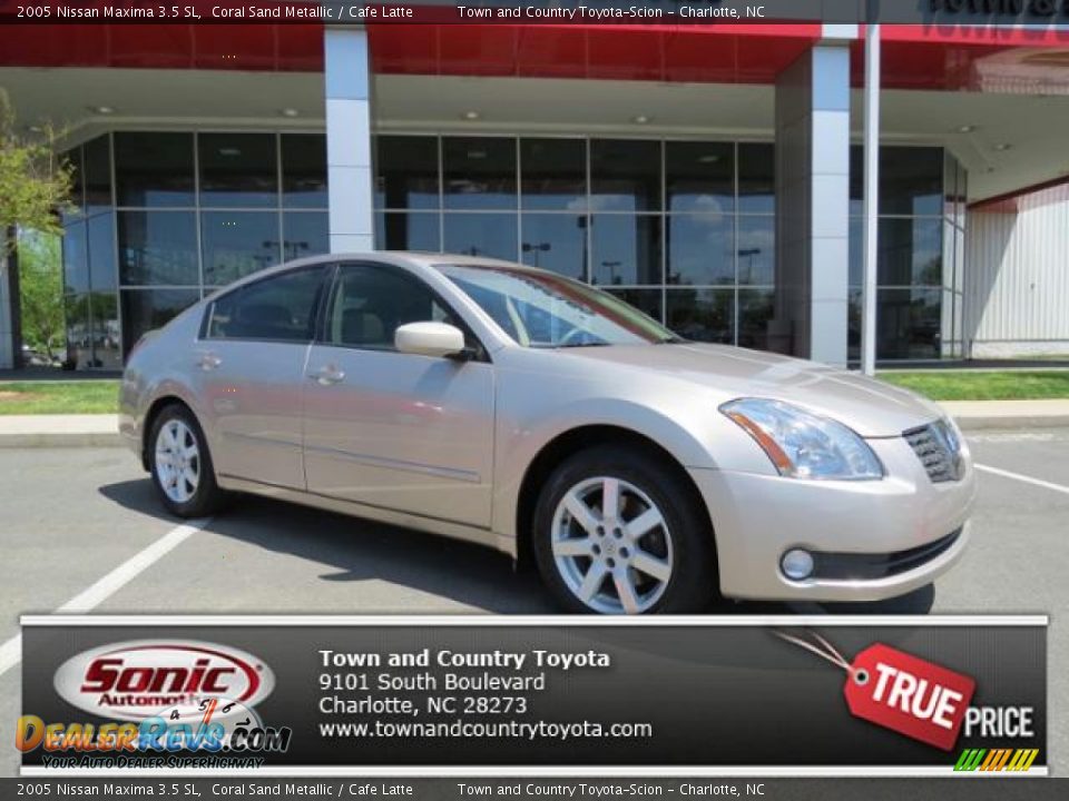2005 Nissan Maxima 3.5 SL Coral Sand Metallic / Cafe Latte Photo #1