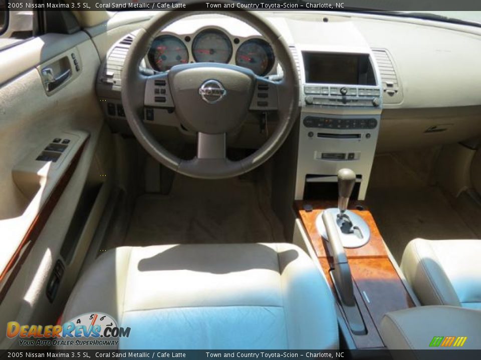 2005 Nissan Maxima 3.5 SL Coral Sand Metallic / Cafe Latte Photo #5