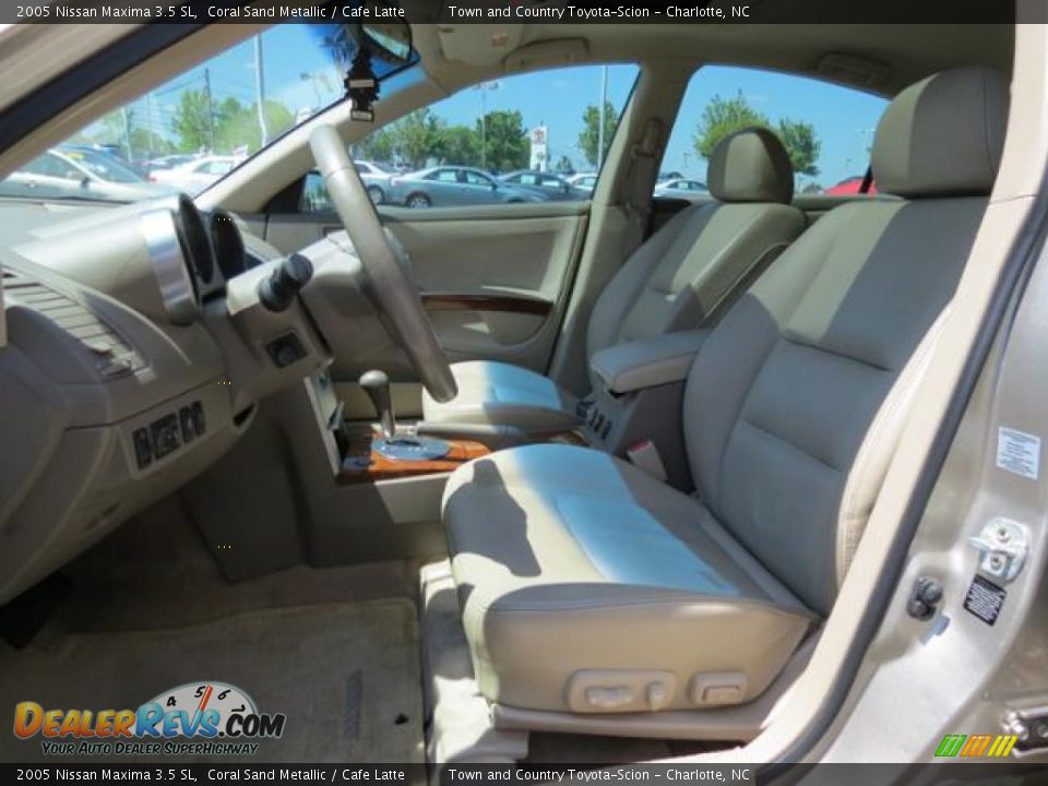 2005 Nissan Maxima 3.5 SL Coral Sand Metallic / Cafe Latte Photo #8