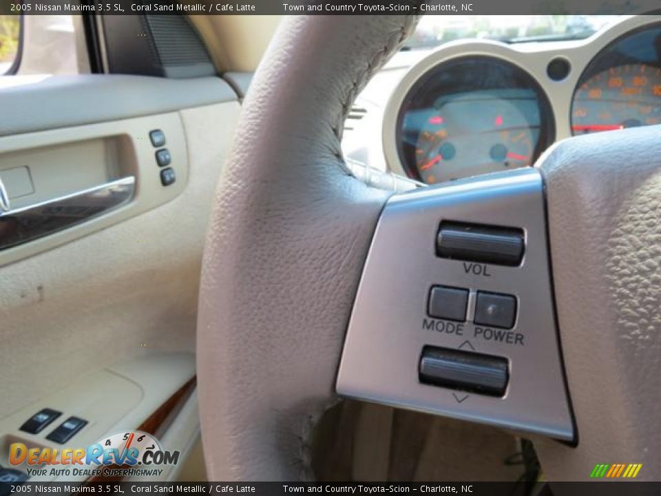 2005 Nissan Maxima 3.5 SL Coral Sand Metallic / Cafe Latte Photo #19