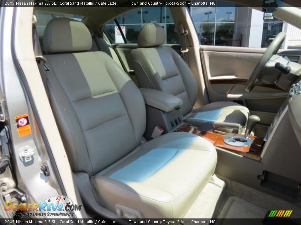 2005 Nissan Maxima 3.5 SL Coral Sand Metallic / Cafe Latte Photo #25