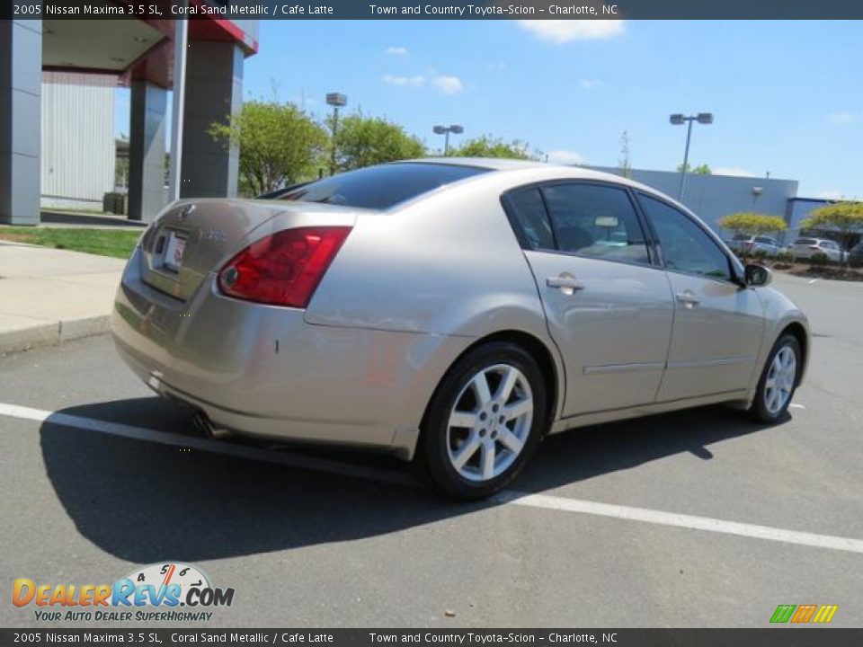 2005 Nissan Maxima 3.5 SL Coral Sand Metallic / Cafe Latte Photo #31