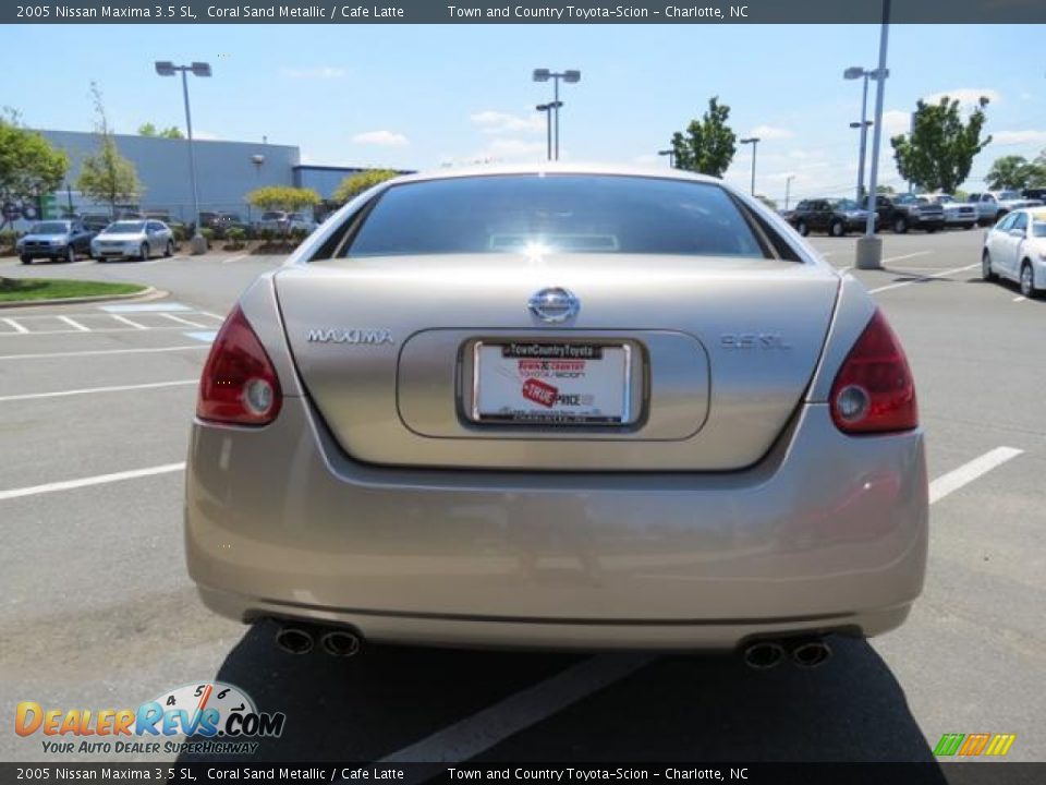 2005 Nissan Maxima 3.5 SL Coral Sand Metallic / Cafe Latte Photo #32