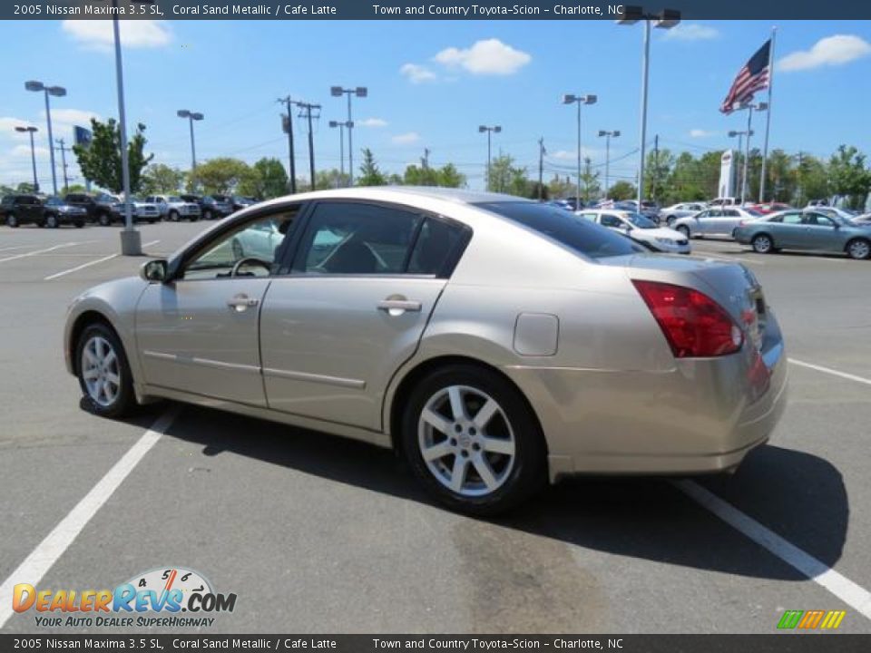 2005 Nissan Maxima 3.5 SL Coral Sand Metallic / Cafe Latte Photo #33