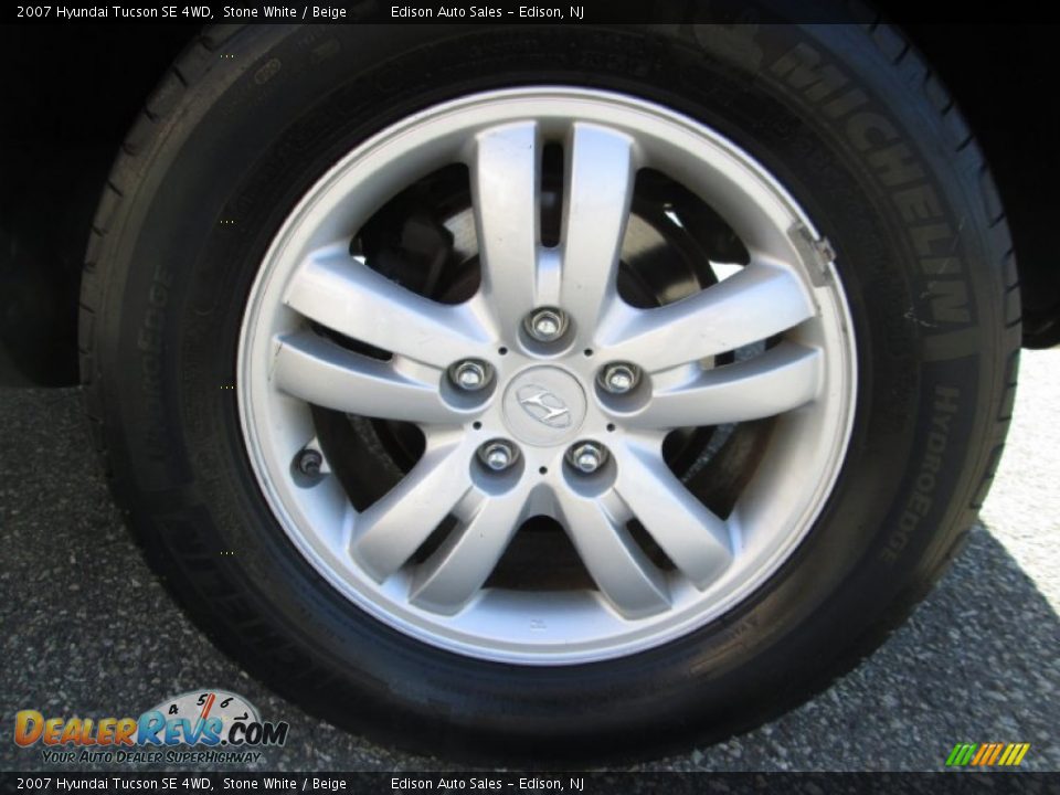 2007 Hyundai Tucson SE 4WD Stone White / Beige Photo #27