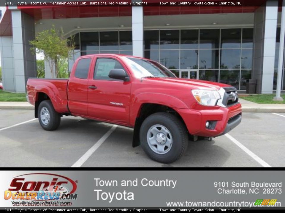 2013 Toyota Tacoma V6 Prerunner Access Cab Barcelona Red Metallic / Graphite Photo #1