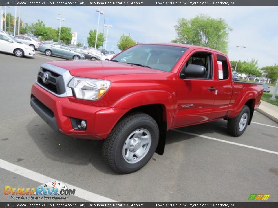 2013 Toyota Tacoma V6 Prerunner Access Cab Barcelona Red Metallic / Graphite Photo #3