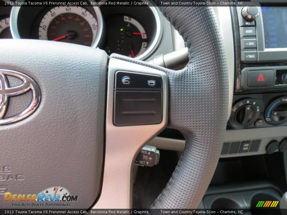 2013 Toyota Tacoma V6 Prerunner Access Cab Barcelona Red Metallic / Graphite Photo #15