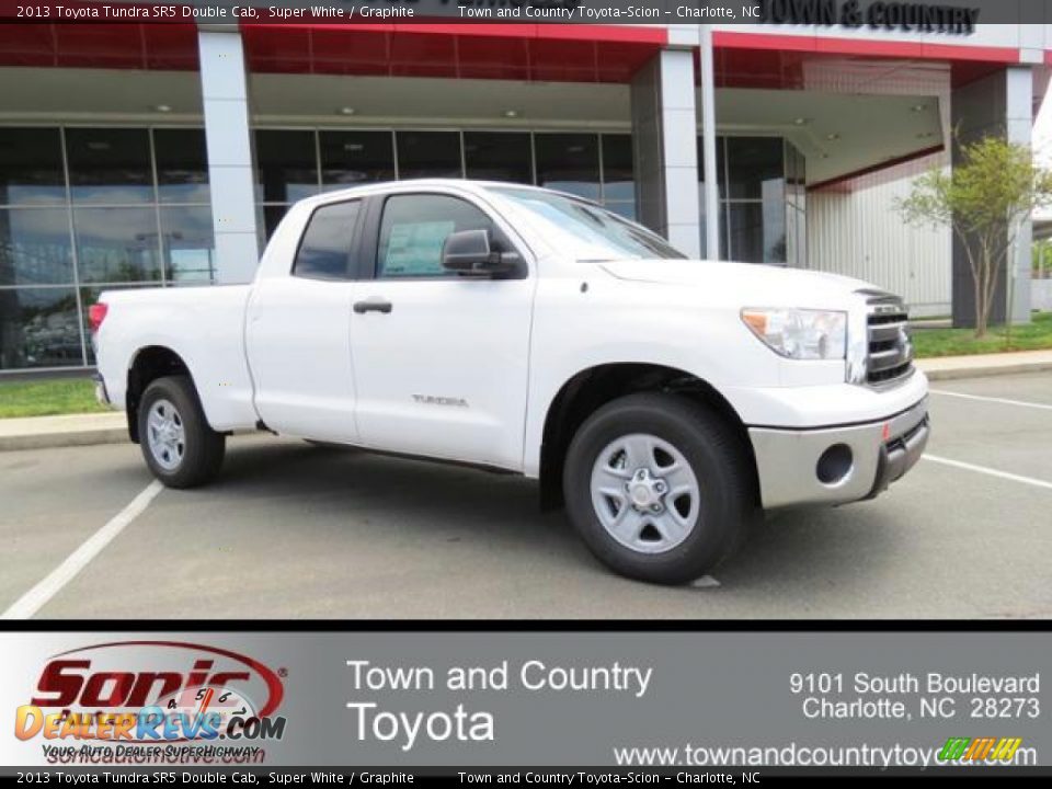 2013 Toyota Tundra SR5 Double Cab Super White / Graphite Photo #1