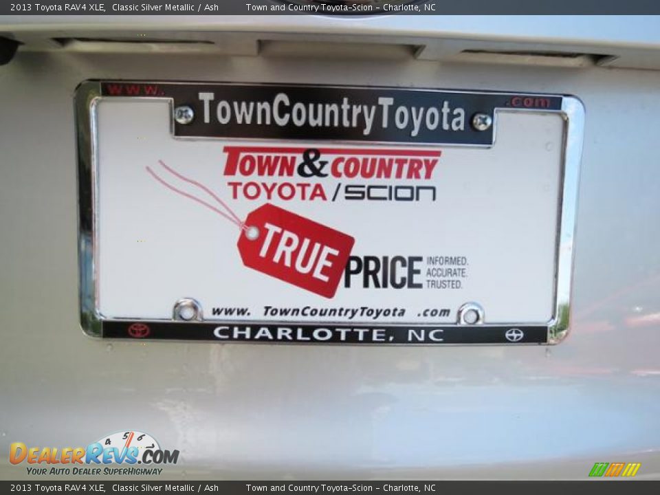 2013 Toyota RAV4 XLE Classic Silver Metallic / Ash Photo #21