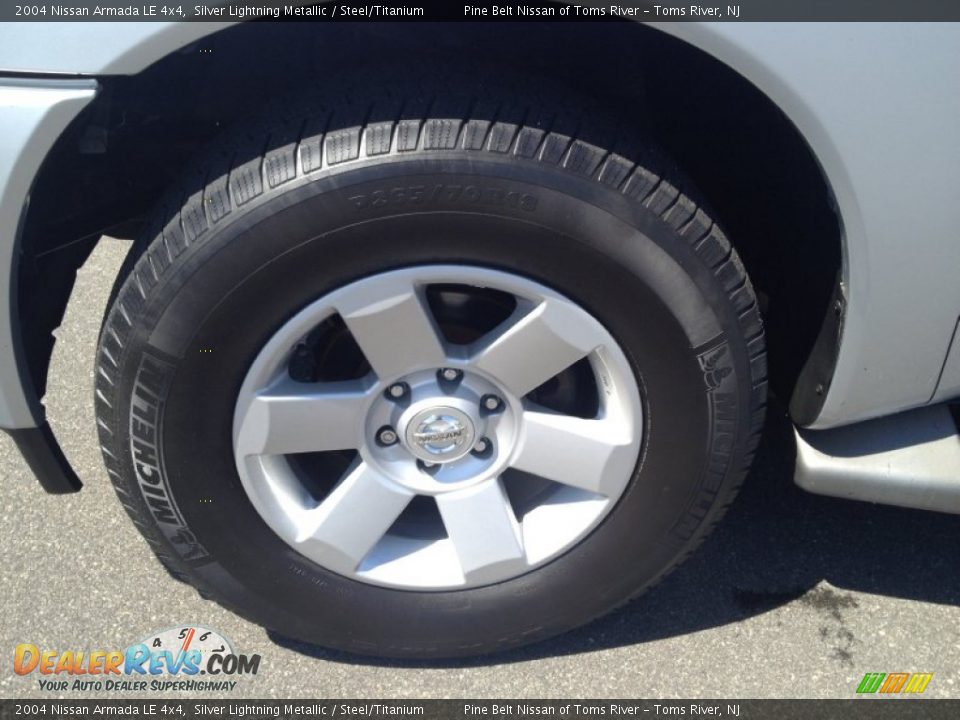 2004 Nissan Armada LE 4x4 Silver Lightning Metallic / Steel/Titanium Photo #3