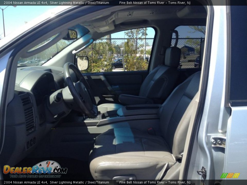 2004 Nissan Armada LE 4x4 Silver Lightning Metallic / Steel/Titanium Photo #10