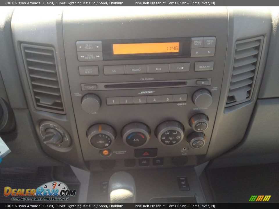 2004 Nissan Armada LE 4x4 Silver Lightning Metallic / Steel/Titanium Photo #13