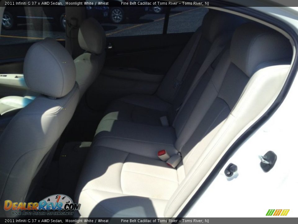 2011 Infiniti G 37 x AWD Sedan Moonlight White / Wheat Photo #7