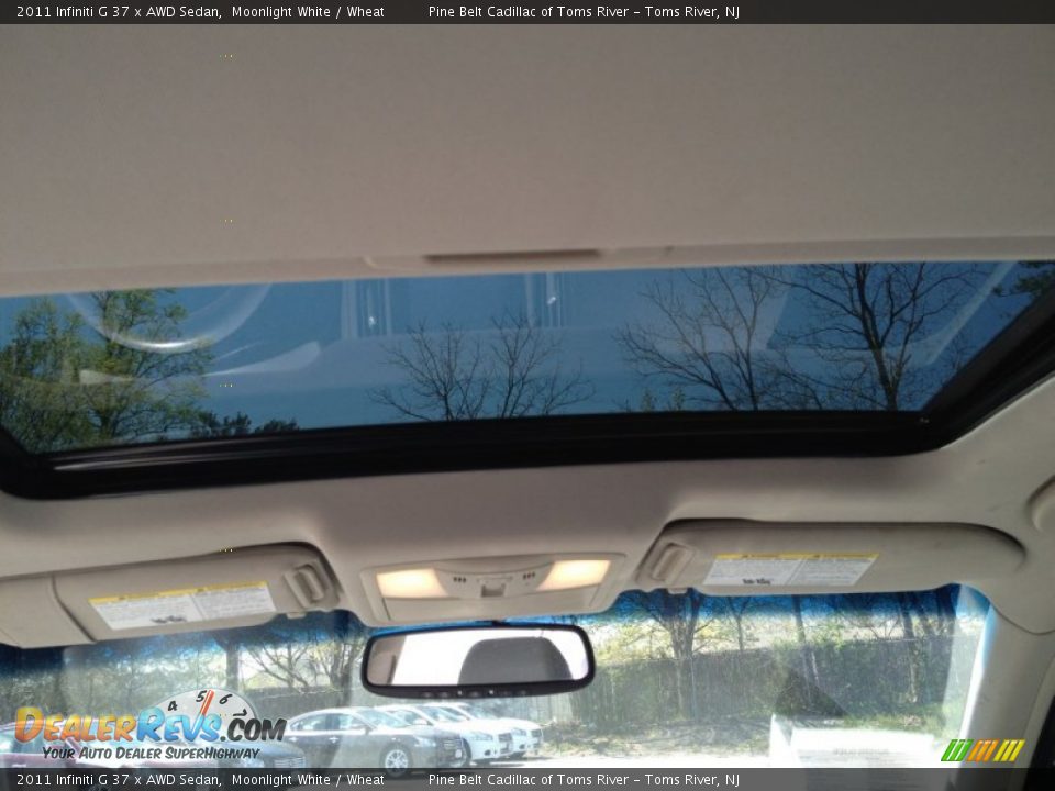 2011 Infiniti G 37 x AWD Sedan Moonlight White / Wheat Photo #8