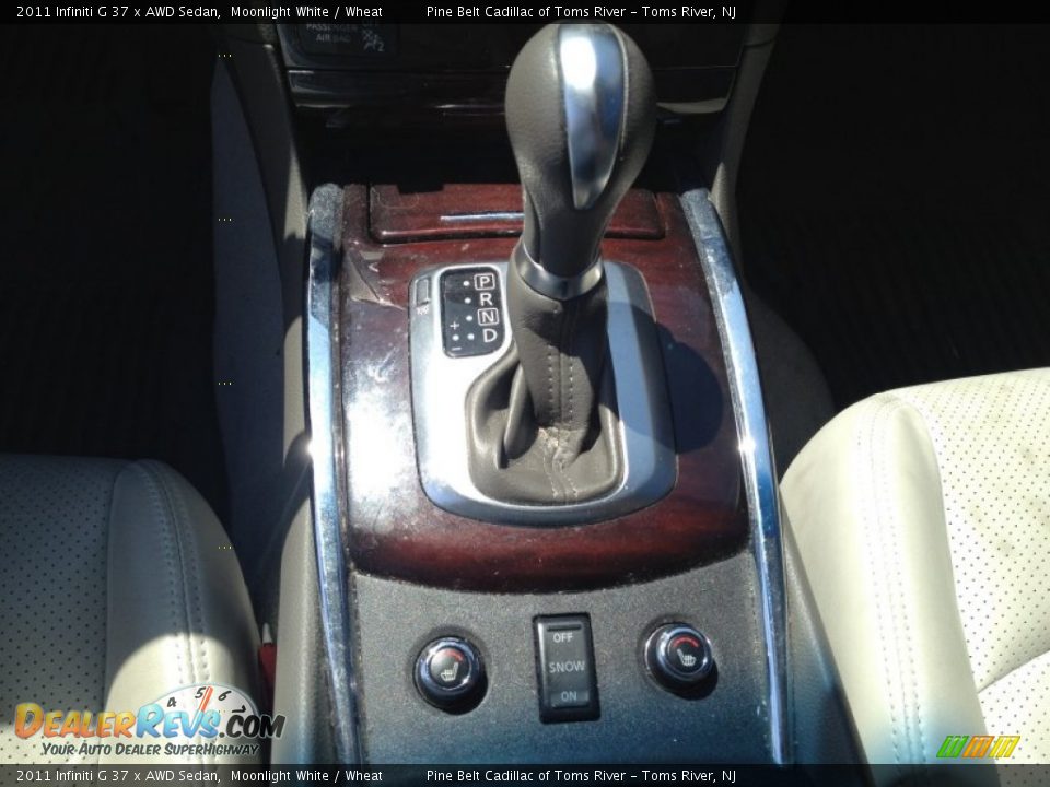 2011 Infiniti G 37 x AWD Sedan Moonlight White / Wheat Photo #12
