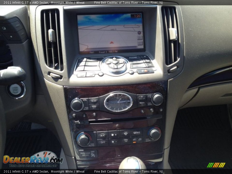 2011 Infiniti G 37 x AWD Sedan Moonlight White / Wheat Photo #13